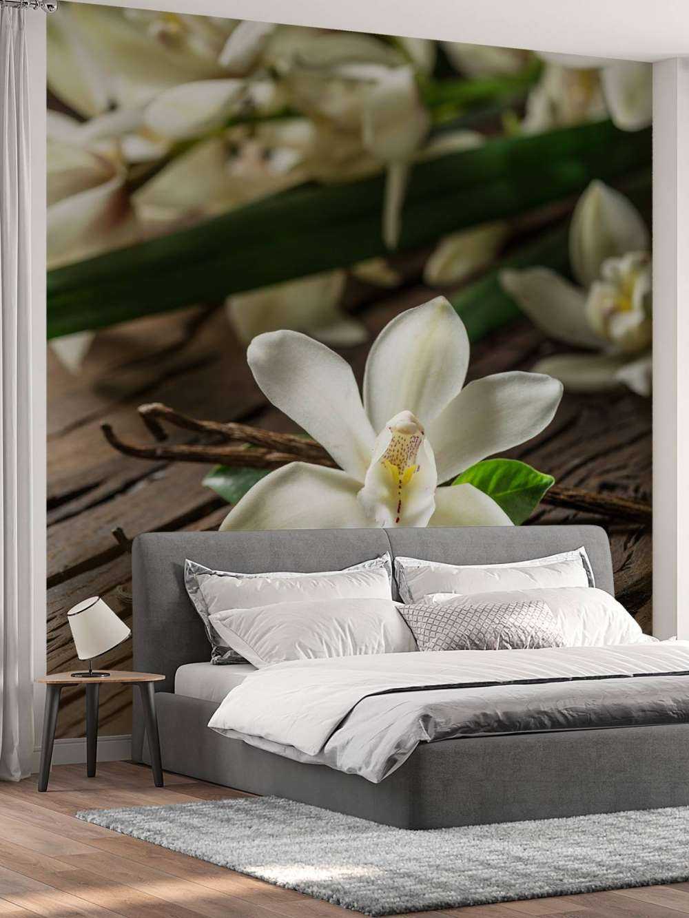 Bloem en vanille stokjes