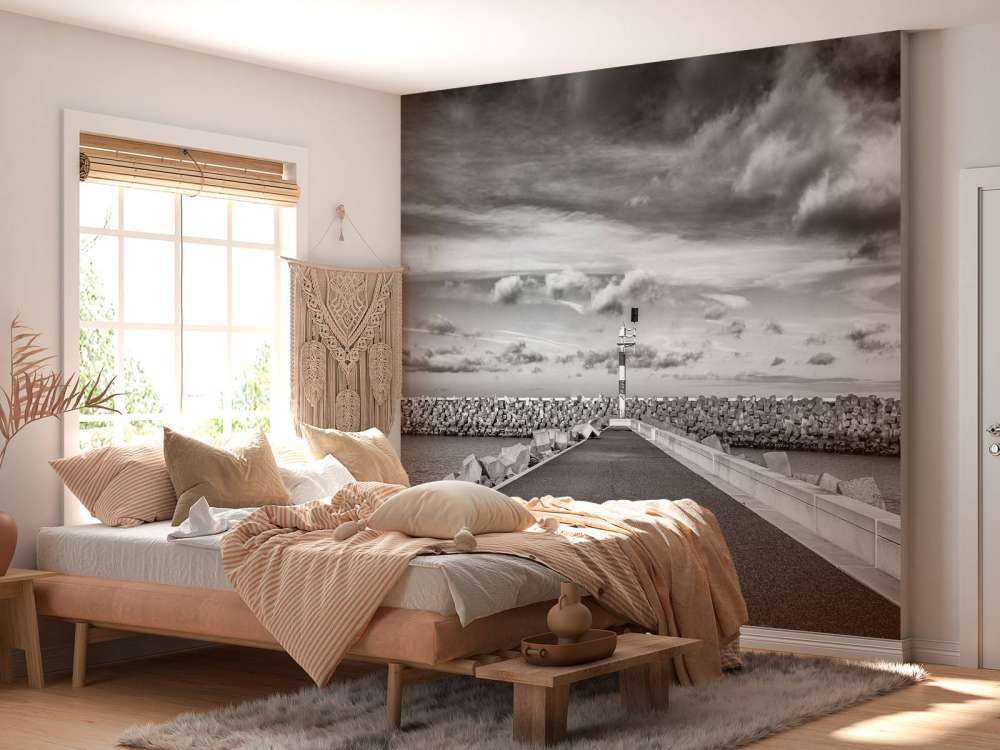 Kademuur van de jachthaven van Cadzand Bad 