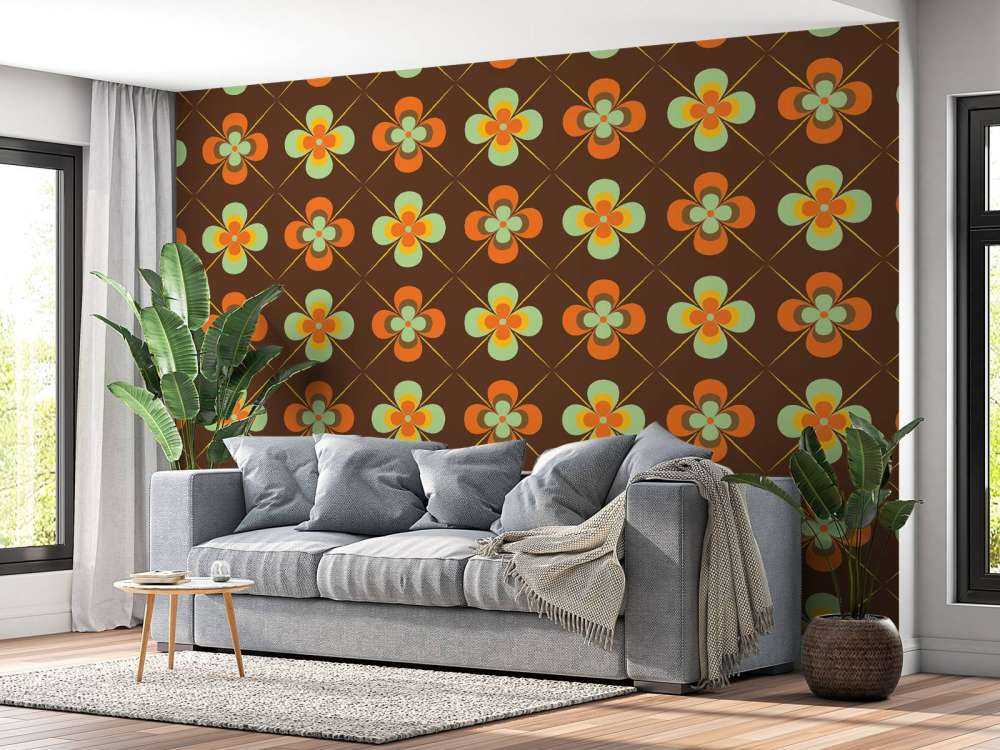 Vintage stijl madeliefjes