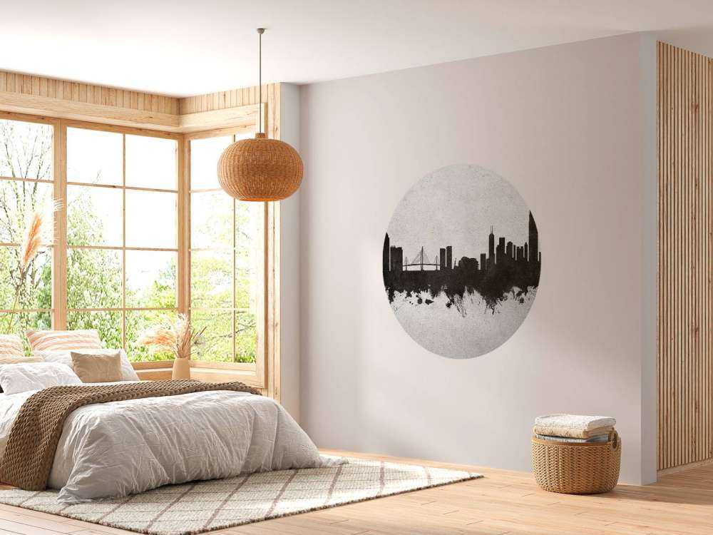 Waterverf skyline, Hong Kong