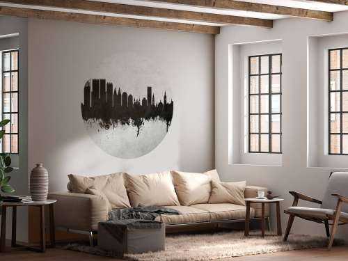 Waterverf skyline, Den Haag