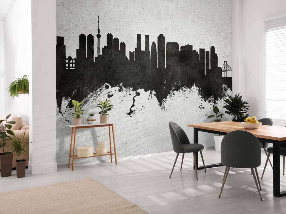 Waterverf skyline, Tokyo