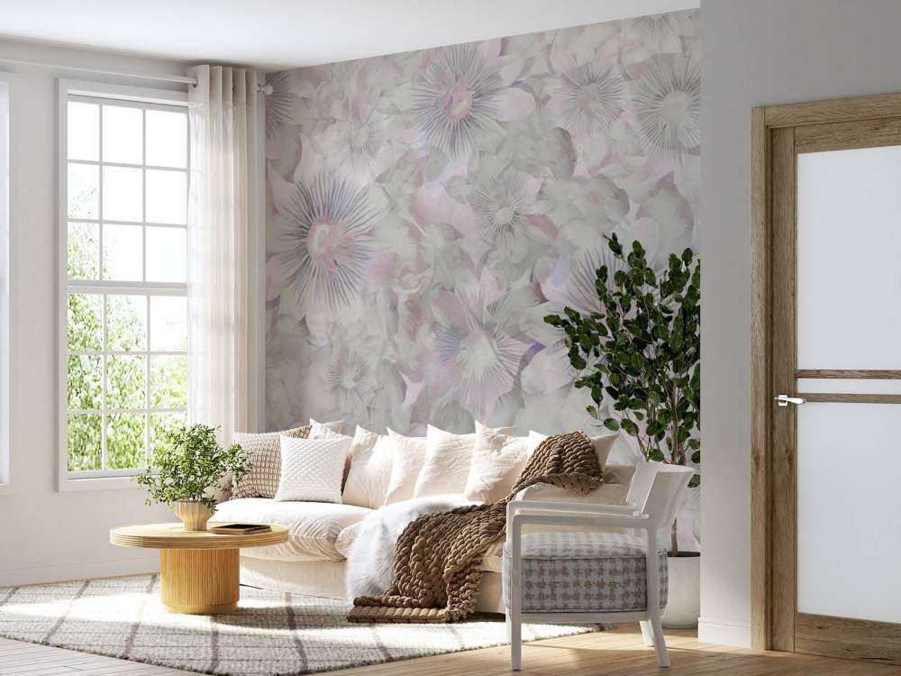 Botanical Watercolor Elegance Lilac Dawn