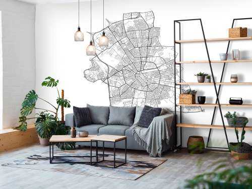 Plattegrond van Eindhoven, wit