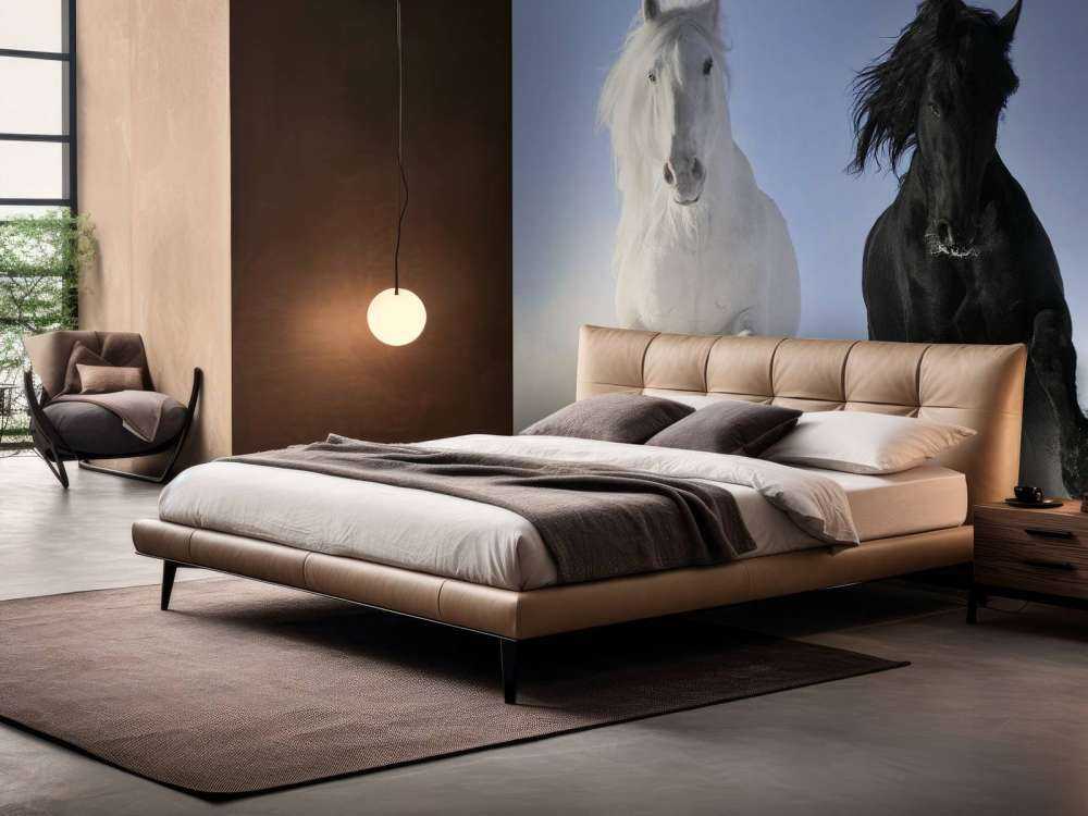 Wit en een zwart paard
