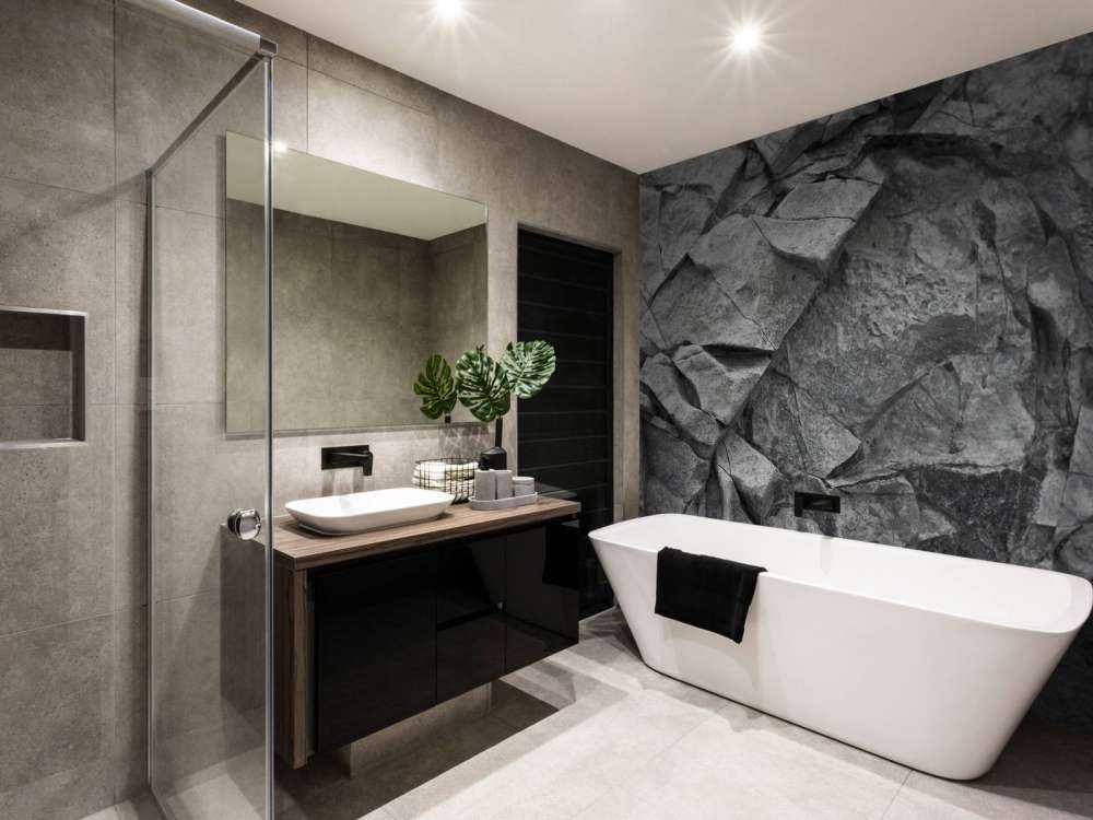 Grijs onbewerkt steen