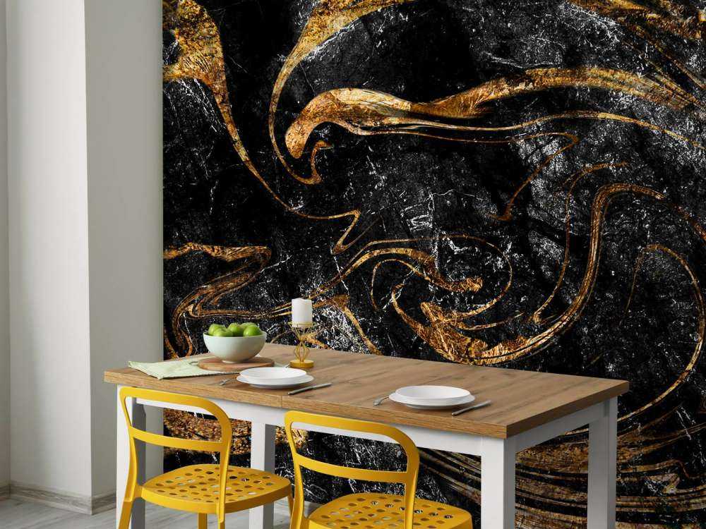 Verfmengsel met gouden verf