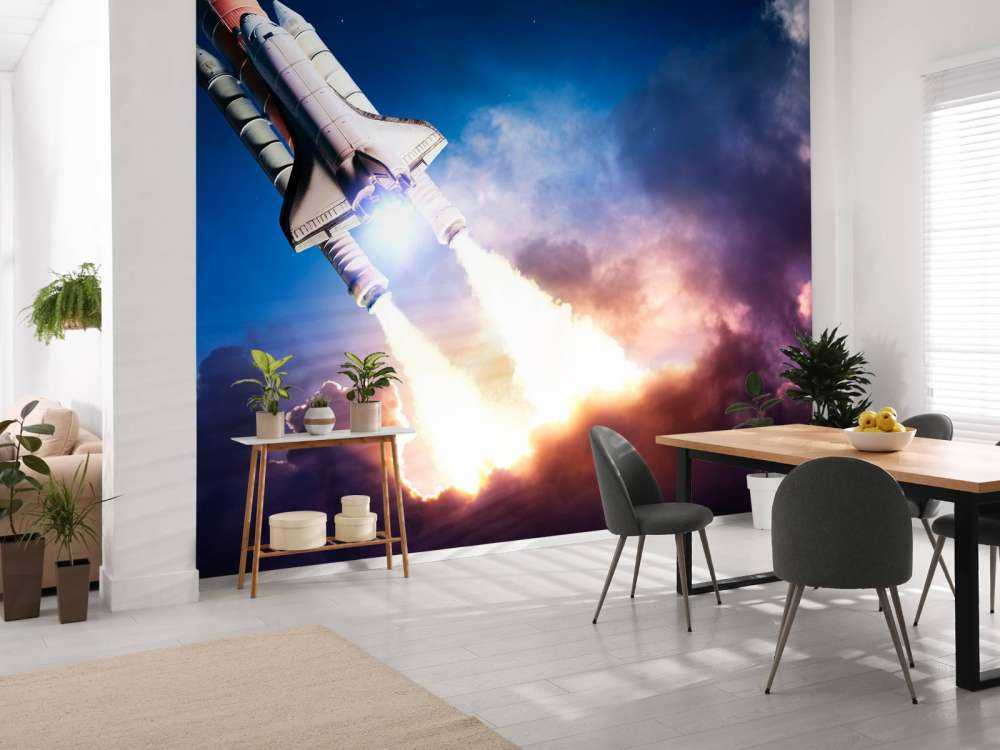 Ruimteschip stijgt op