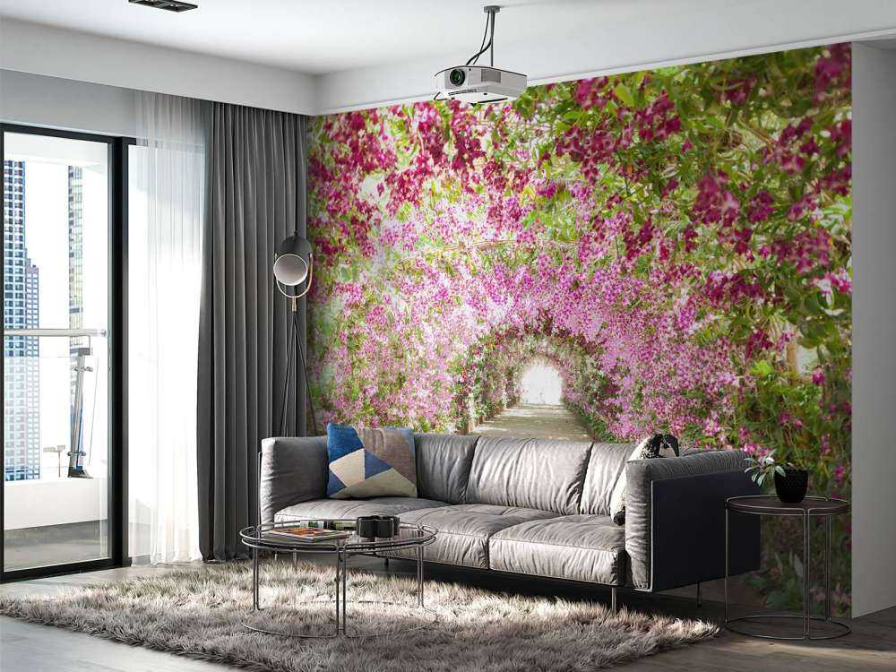 Botanische tuin met orchideeën