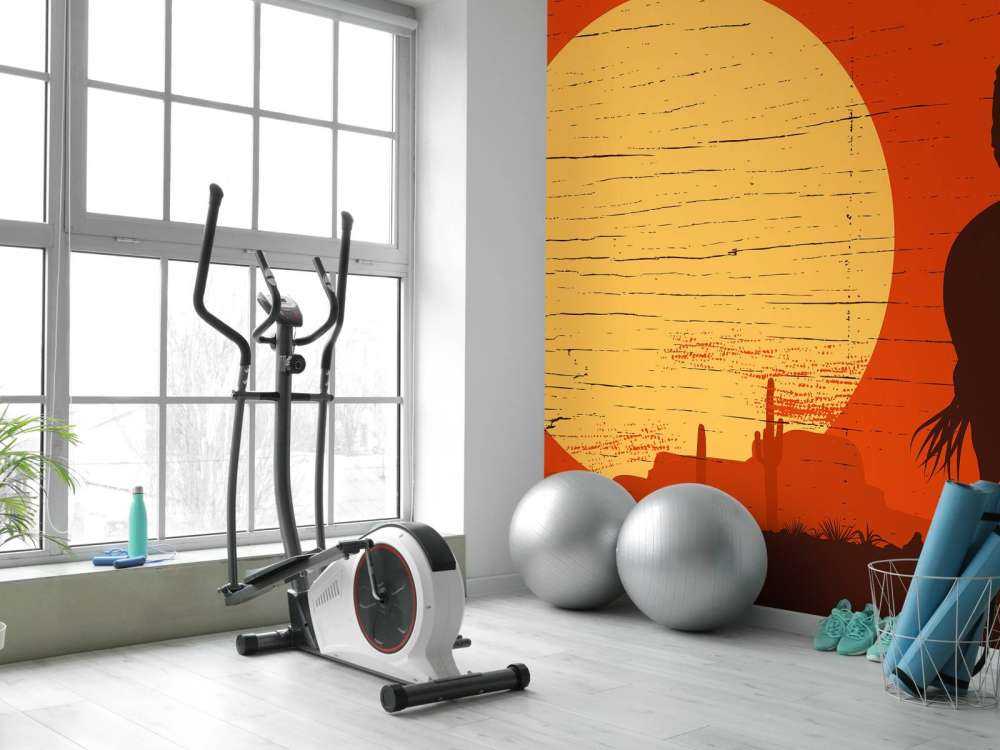 Cowboy in de woestijn