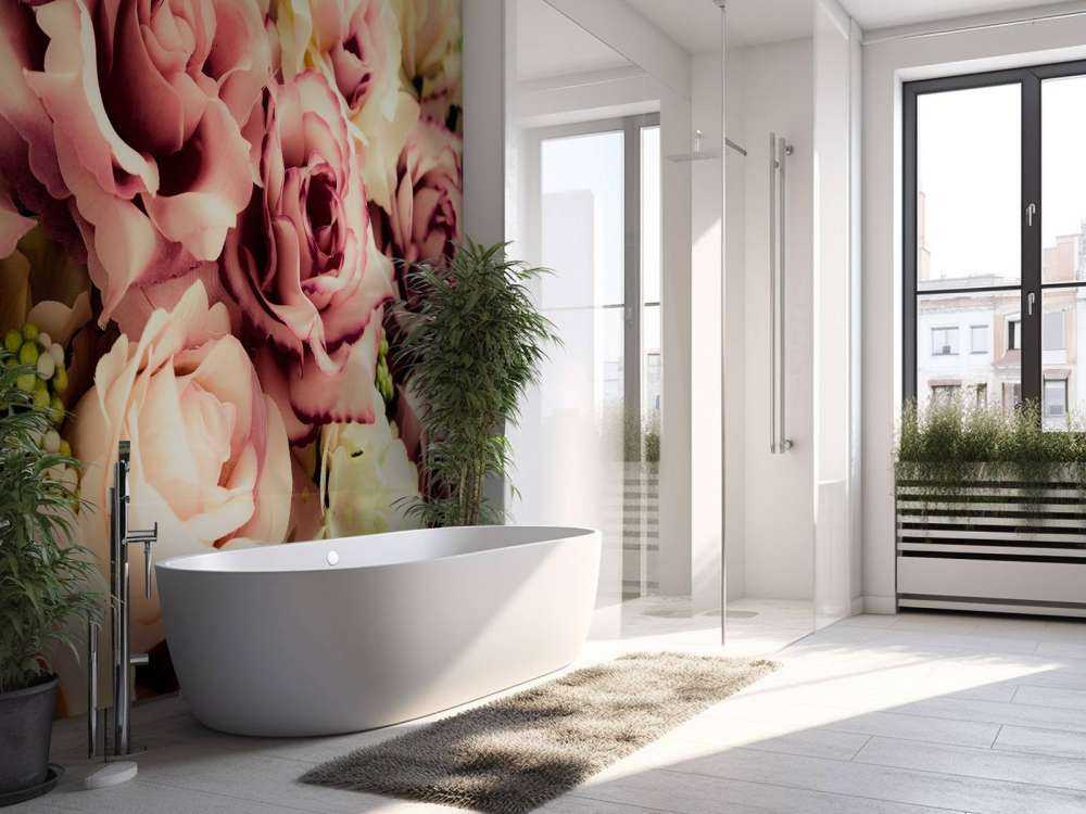 Gekleurde rozen boeket