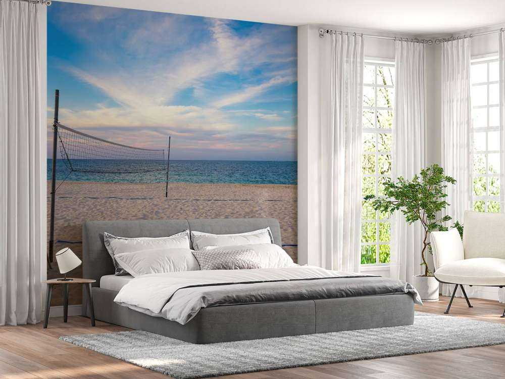 Volleybalveld op het strand