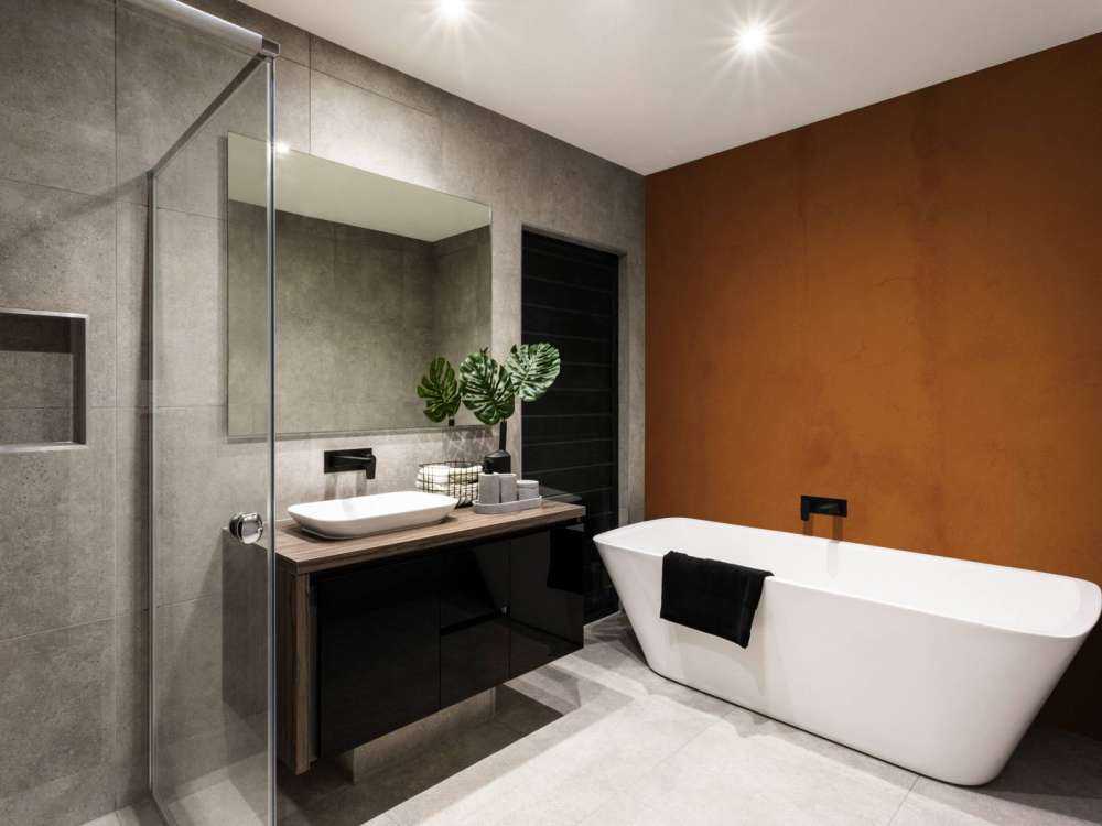 Licht roodbruin beton