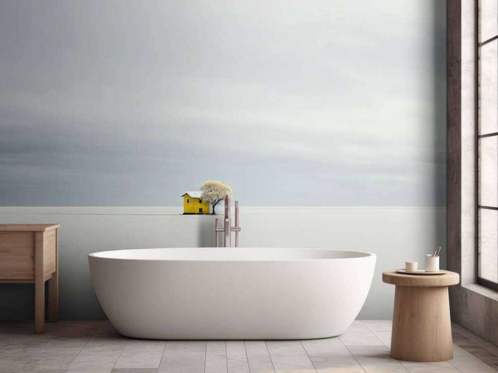 Minimalistisch witte landschap