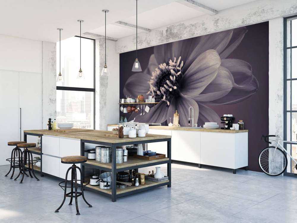 Donkere dahlia bloem