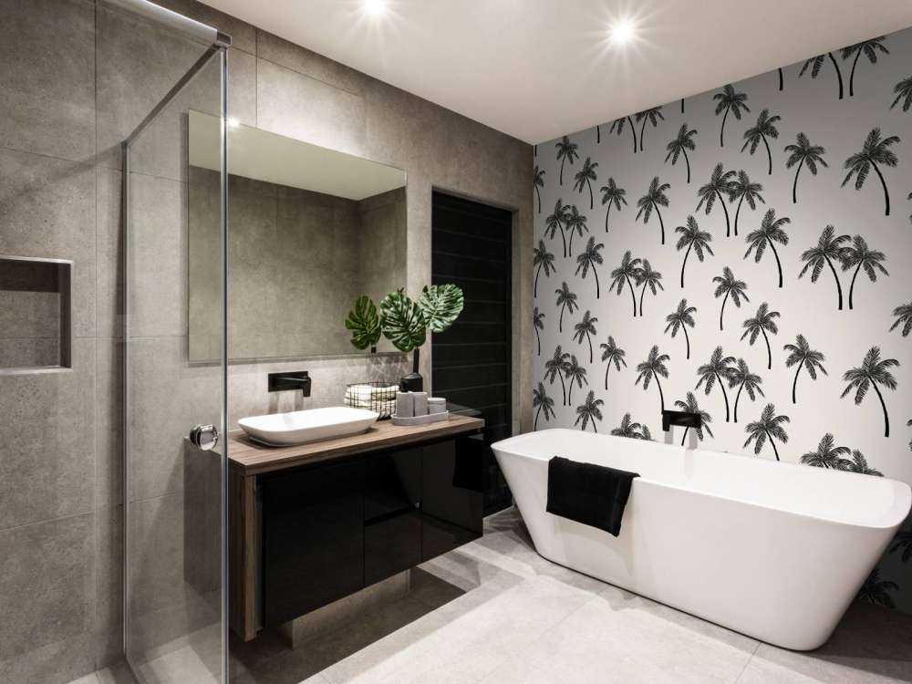 Patroon met palmbomen