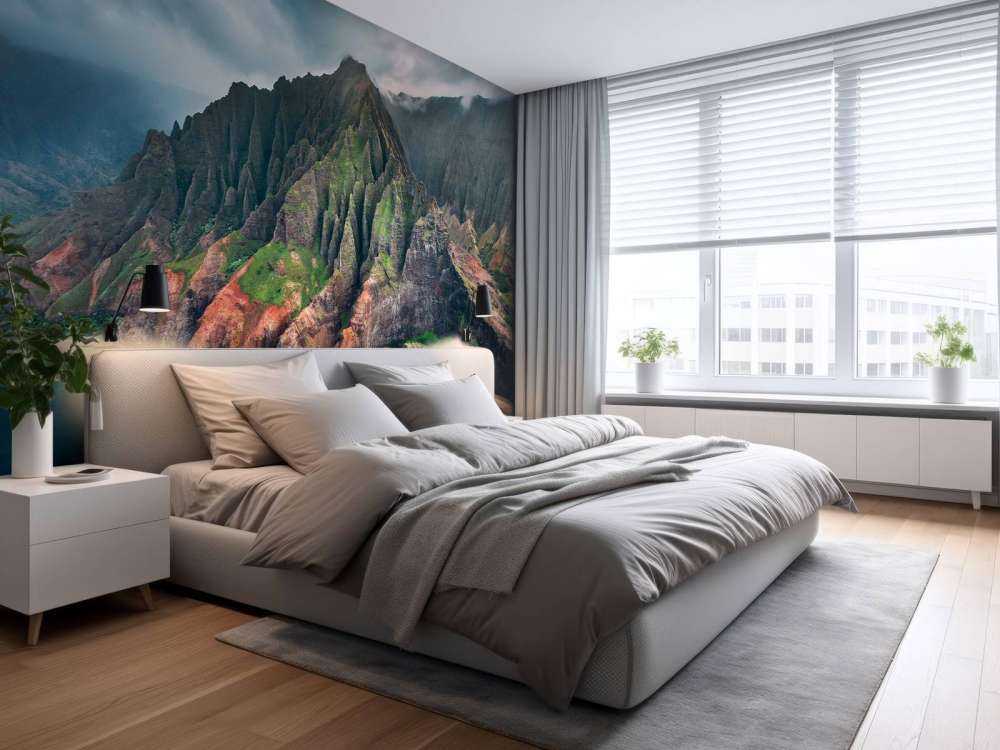 Dramatische kliffen aan turquoise kust