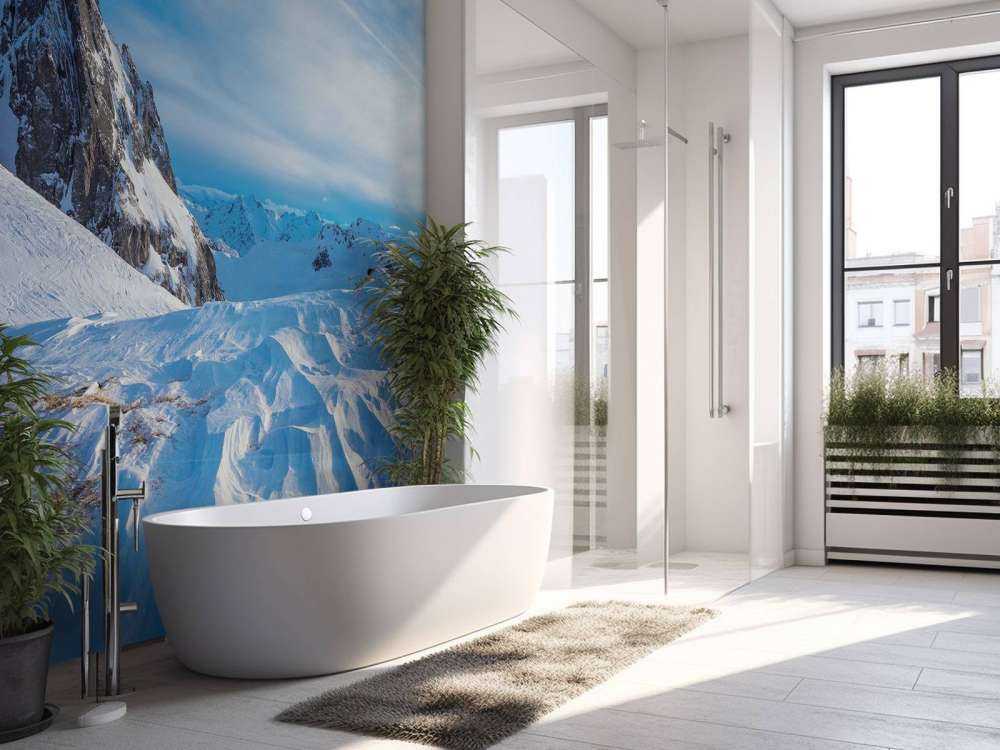 IJzige toppen en winterlicht