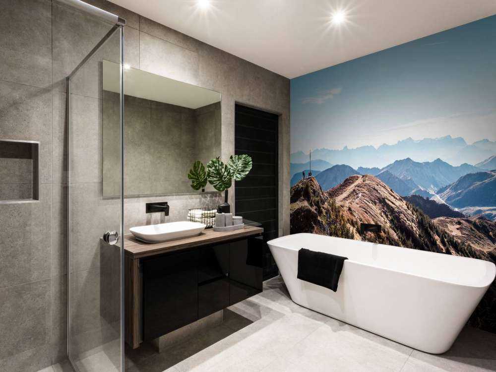 Herfstochtend op bergkam