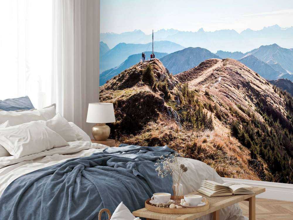 Herfstochtend op bergkam