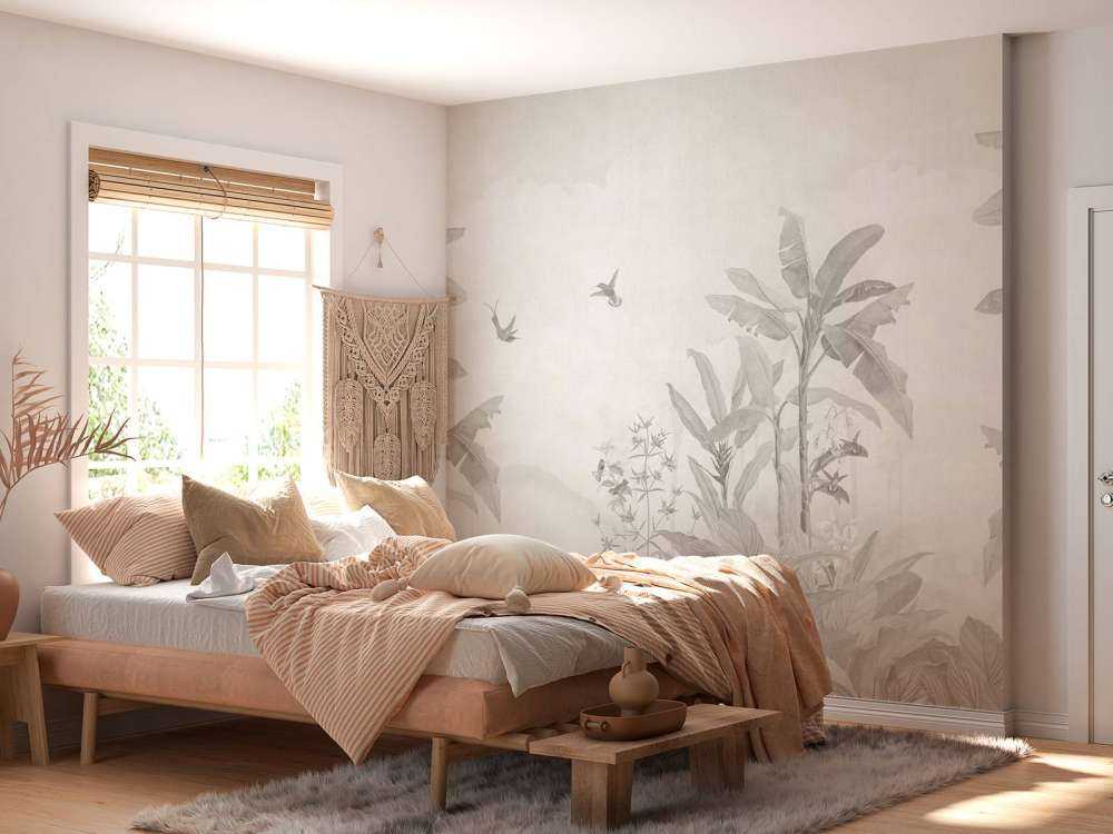 Tropische jungle met kolibries