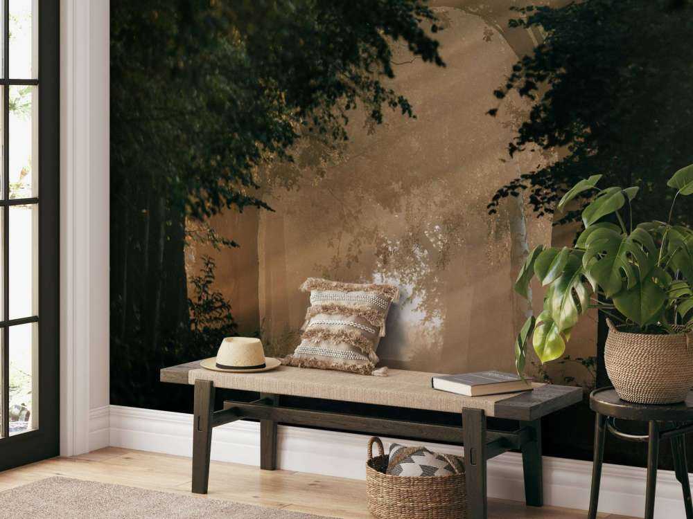 Gouden Lichtval in het Bos