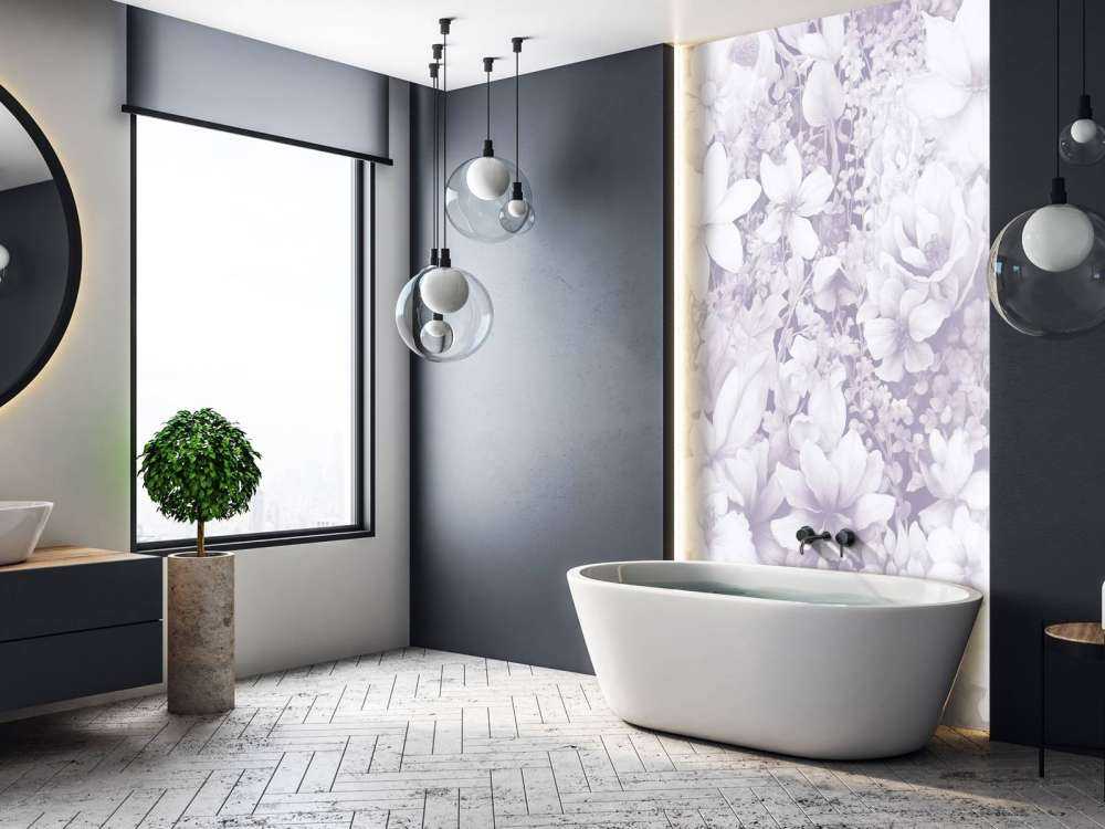 Flower festivalSEAMLESS Soft Purple