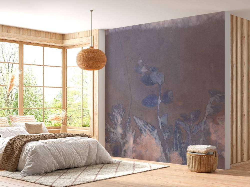 Wilde geranium en sneeuwbes - blauw