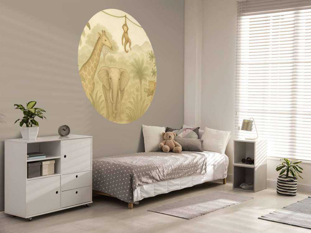 Junglevriendjes in sepia