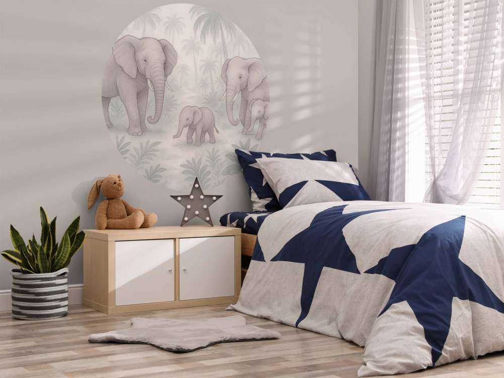 Olifantenfamilie in de jungle