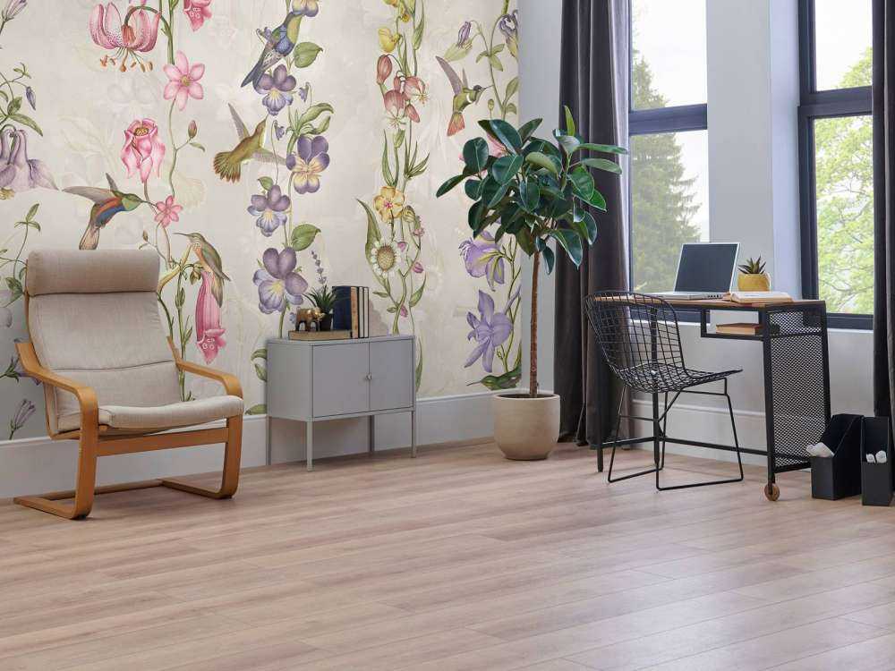 Weadow and Garden Flowers Taupe