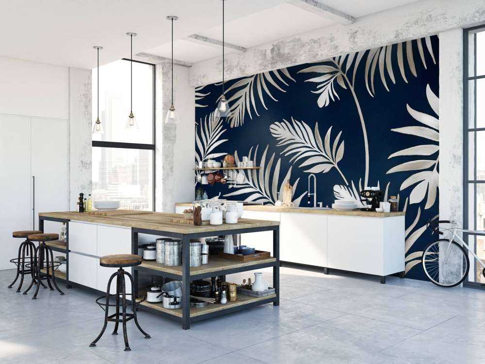 Golden leaves on dark Olive Green