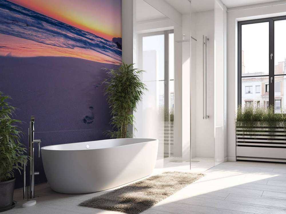 Voetstappen in zachte avondlicht