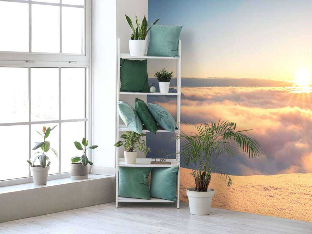 Zonsopkomst boven de winterbergen