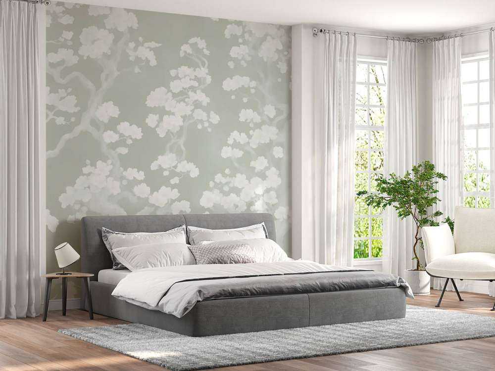 Wonderful blooming forest - green