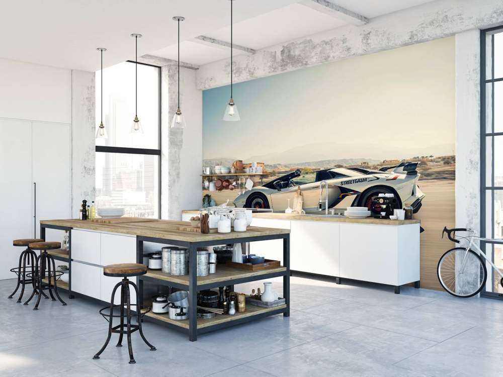 Lamborghini Aventador Roadster in de woestijn