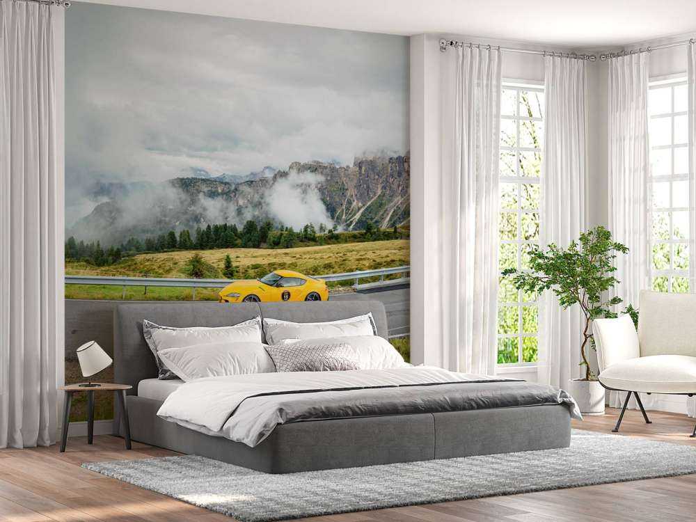 Sportwagen in de Dolomieten