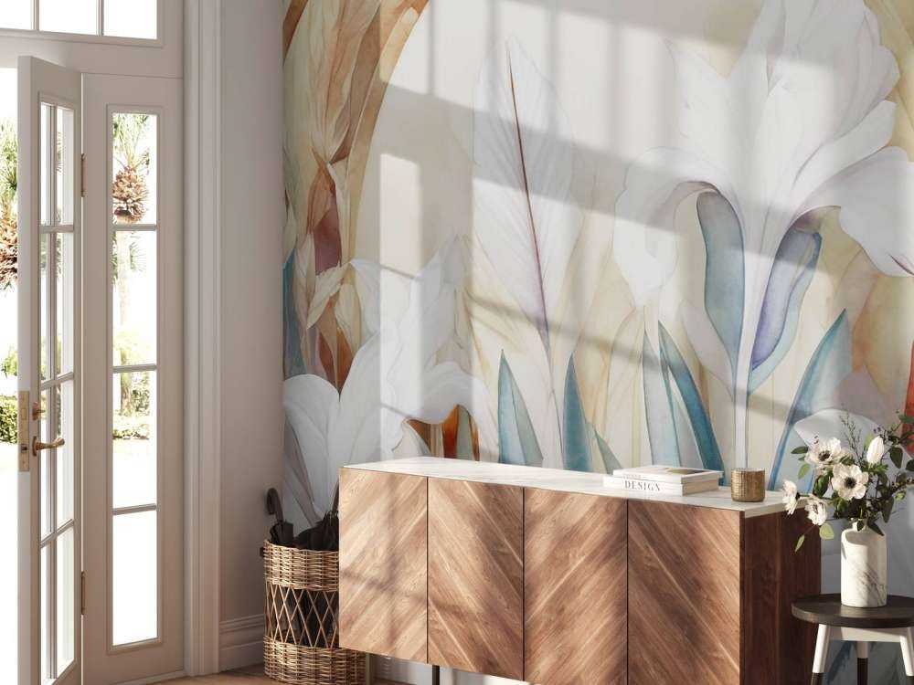 Irises at Sunrise Blue