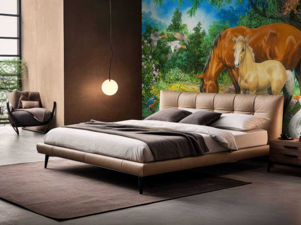 Foal and Mare by the Stream