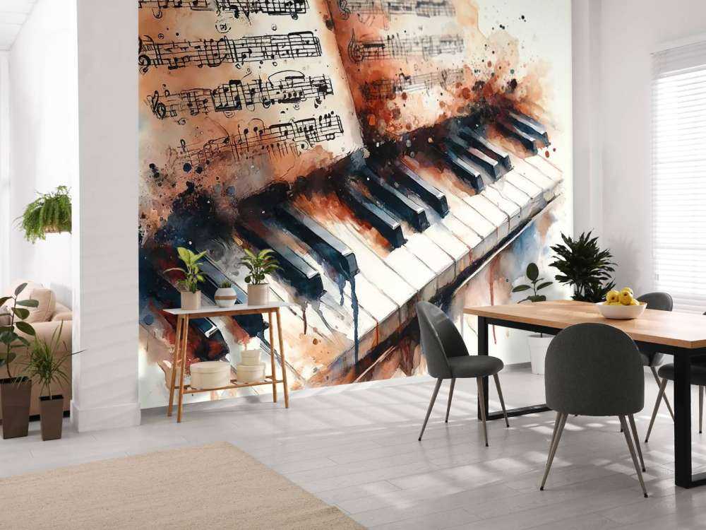 Melodic Harmony Captured in Artistic Strokes