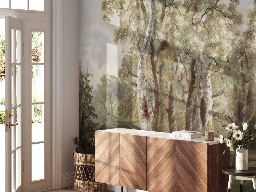 Forest Landscape Color Panorama