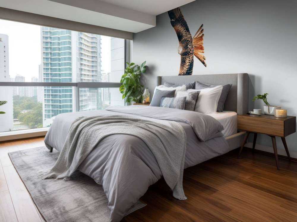 Rode wouw met gespreide vleugels