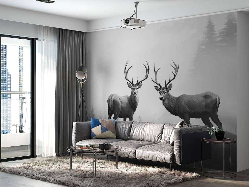 Mistige Woudherten Symmetrie