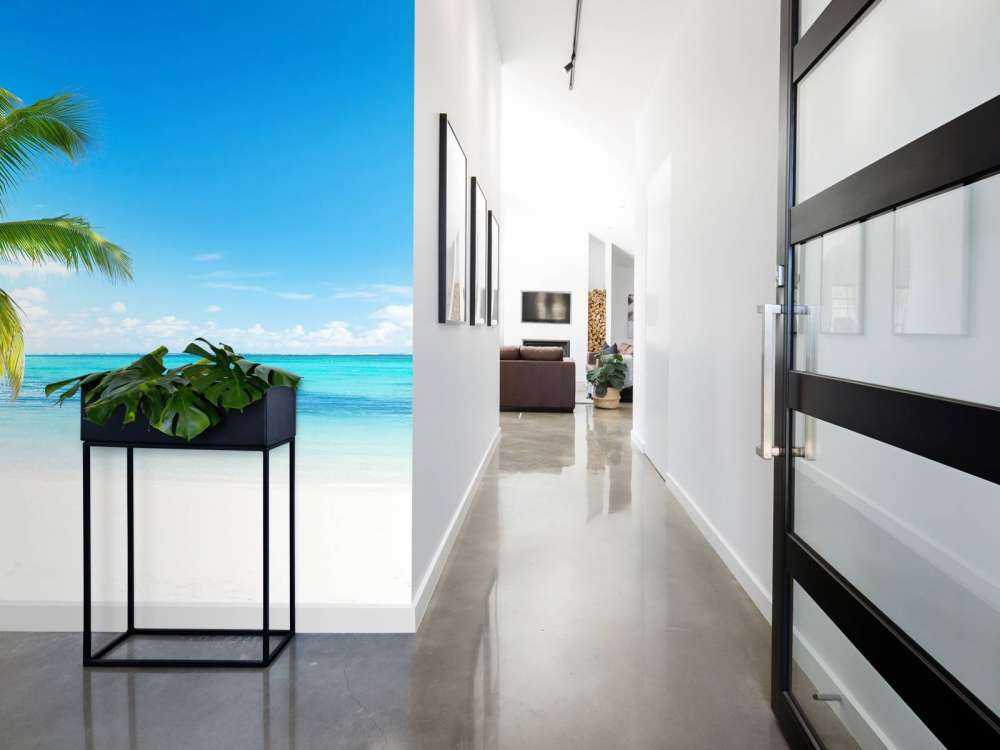 Rustgevende palmboom