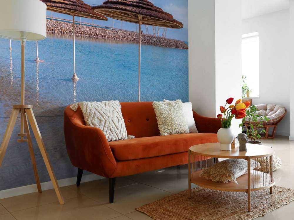 Parasols op het strand