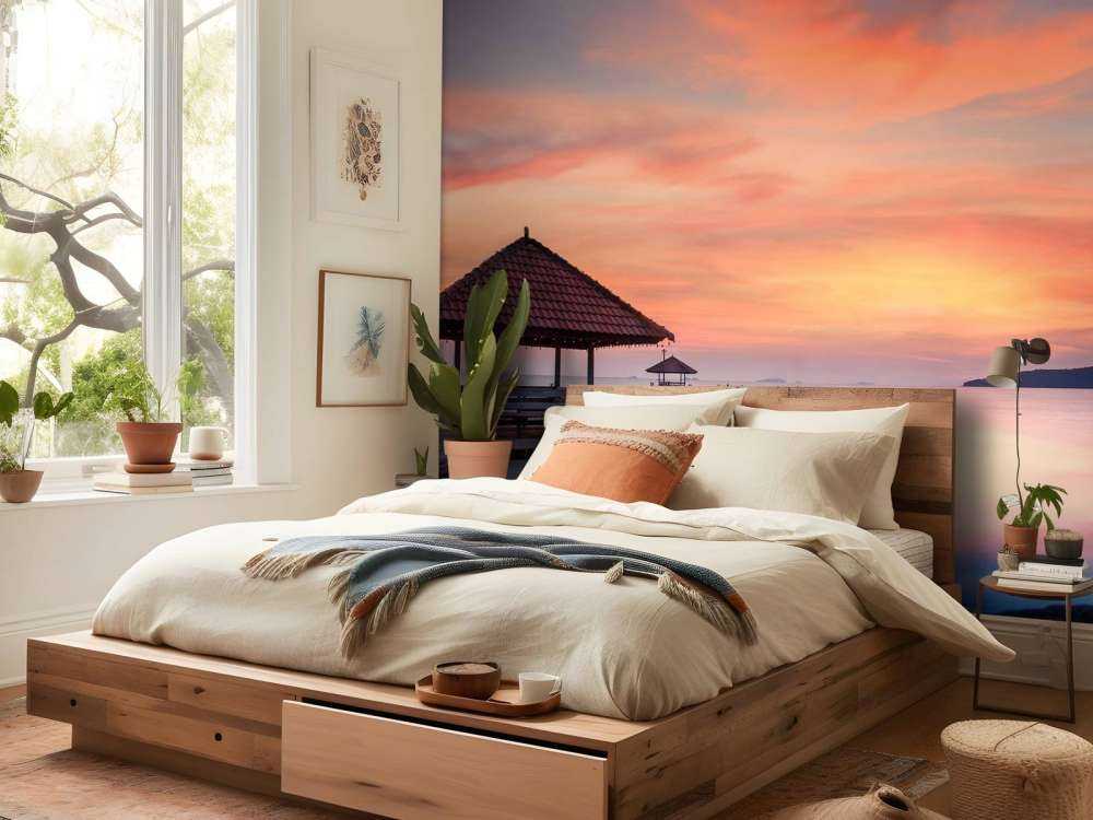 Zeesteiger boven kleurrijk water