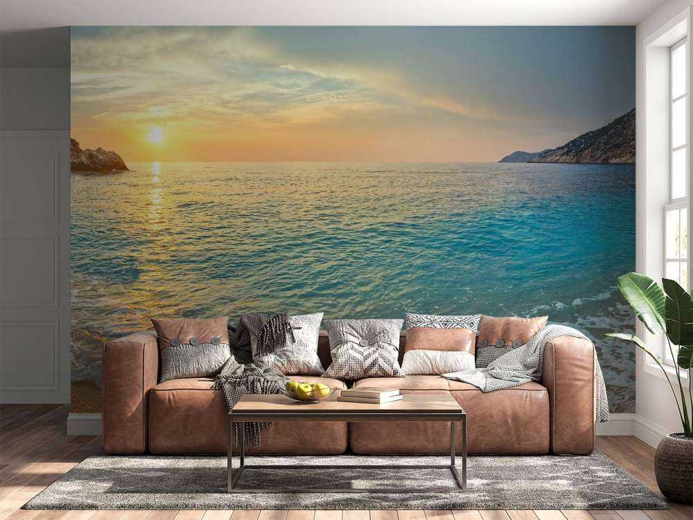 Zonsondergang vanuit Mirtos Beach