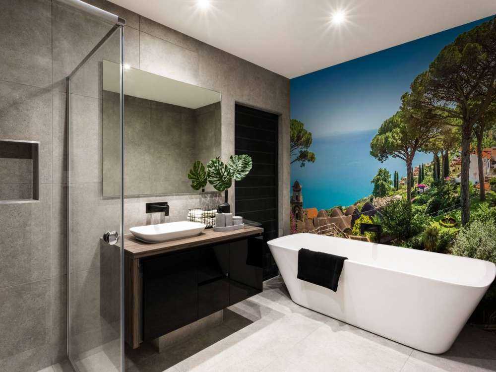 Uitzicht foto aan de kust van Italië