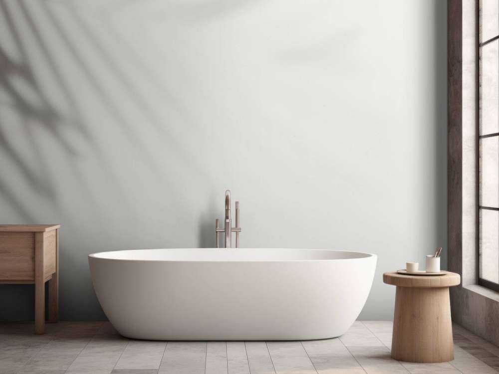 Schaduw van palmbladeren op de muur