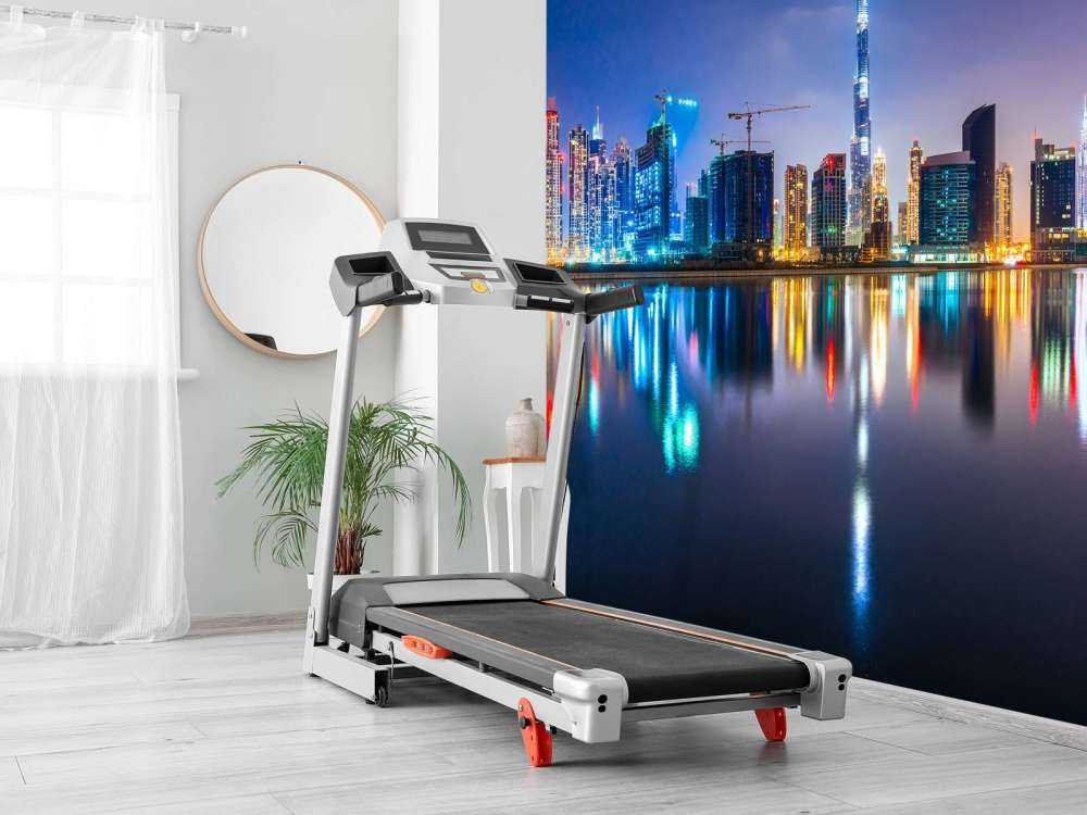 Dubai verlicht in de avond